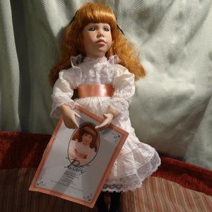 Polly's Tea Party Porcelain Doll by Susan Krey KNOWLES